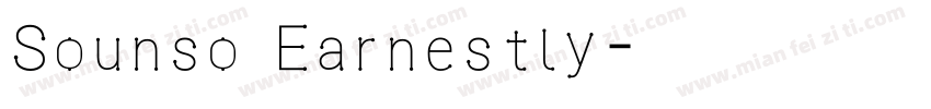 Sounso Earnestly字体转换